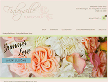 Tablet Screenshot of finleyvilleflorist.com